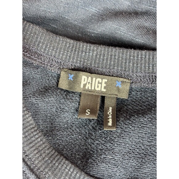 Paige Brielle Tee Shirt Dress Navy Blue Small Drawstring Waist Flutter Sleeve - Picture 4 of 12